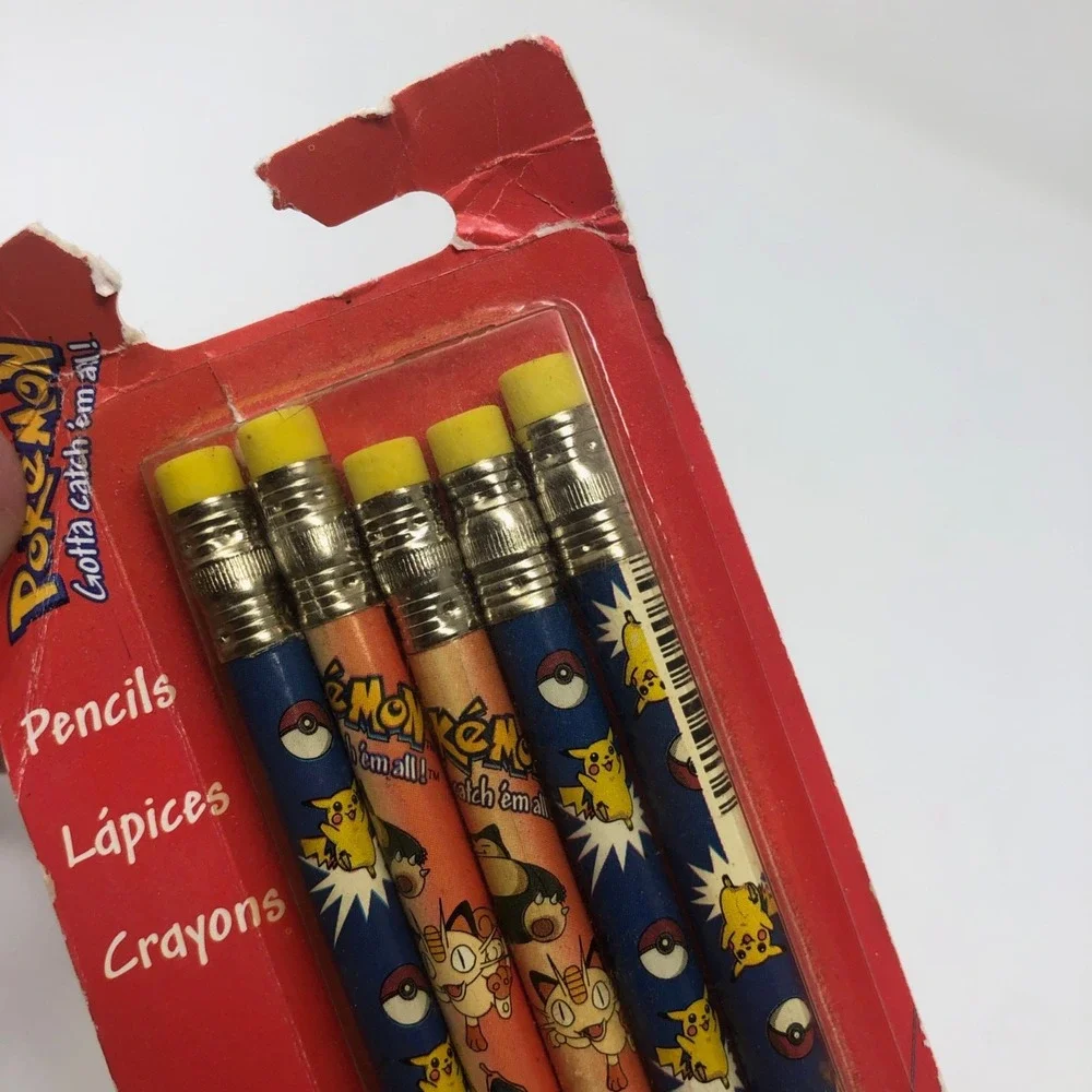 Vintage Pokemon Pencil Set No.2 Lead 5 Pack Item No. 4087‎